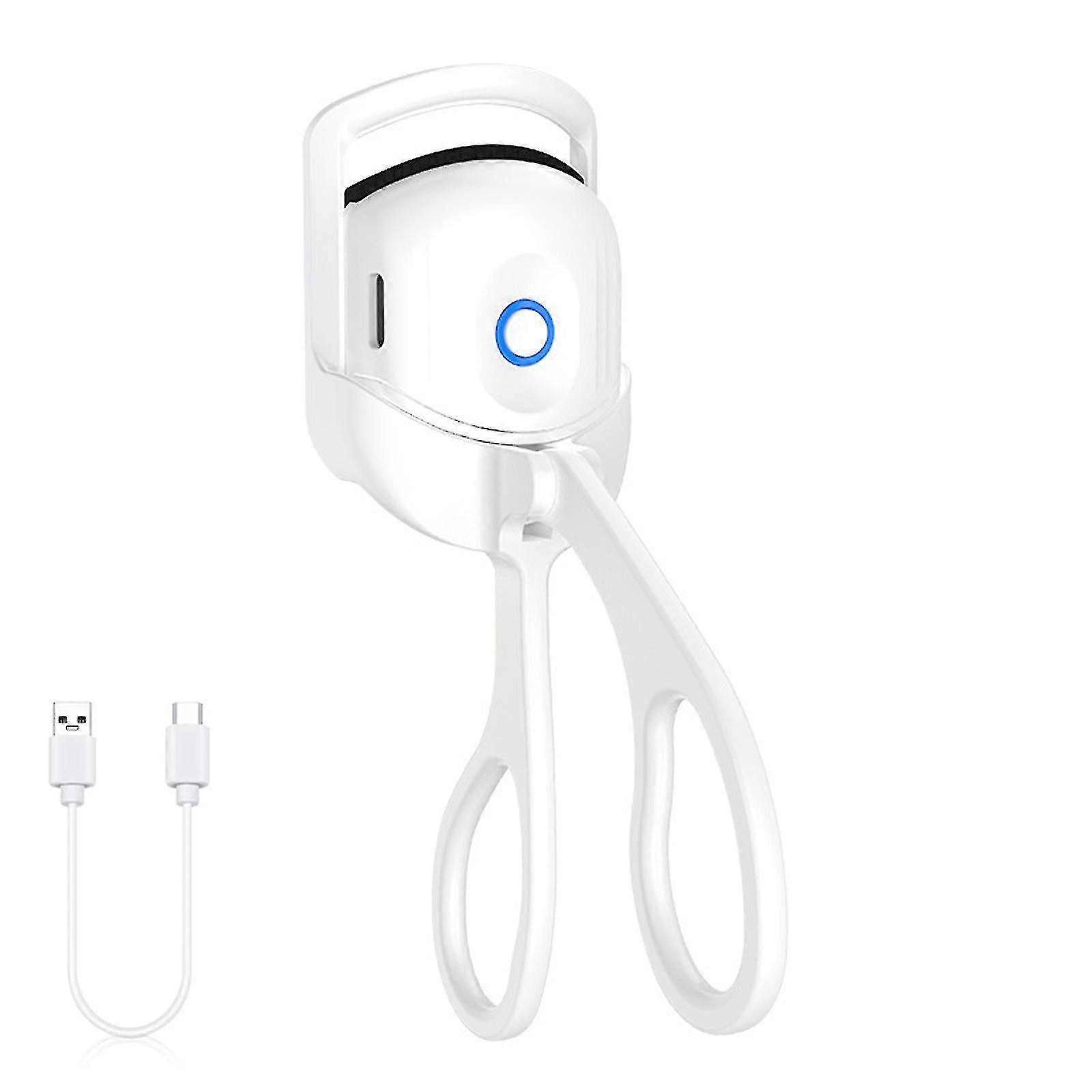 Recourbe-cils chauffants, recourbe-cils chauffés avec USB rechargeable, recourbe-cils électriques frisant naturel, 2 modes de chauffage avec silice chauffant de détection