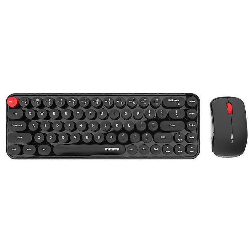 MOFII Wireless Keyboard and Mouse Set - Reliable 2.4 GHz Connectivity for PC, Laptop, Smart TV - Milk Tea Color - Perfect Gift for Any Occasion