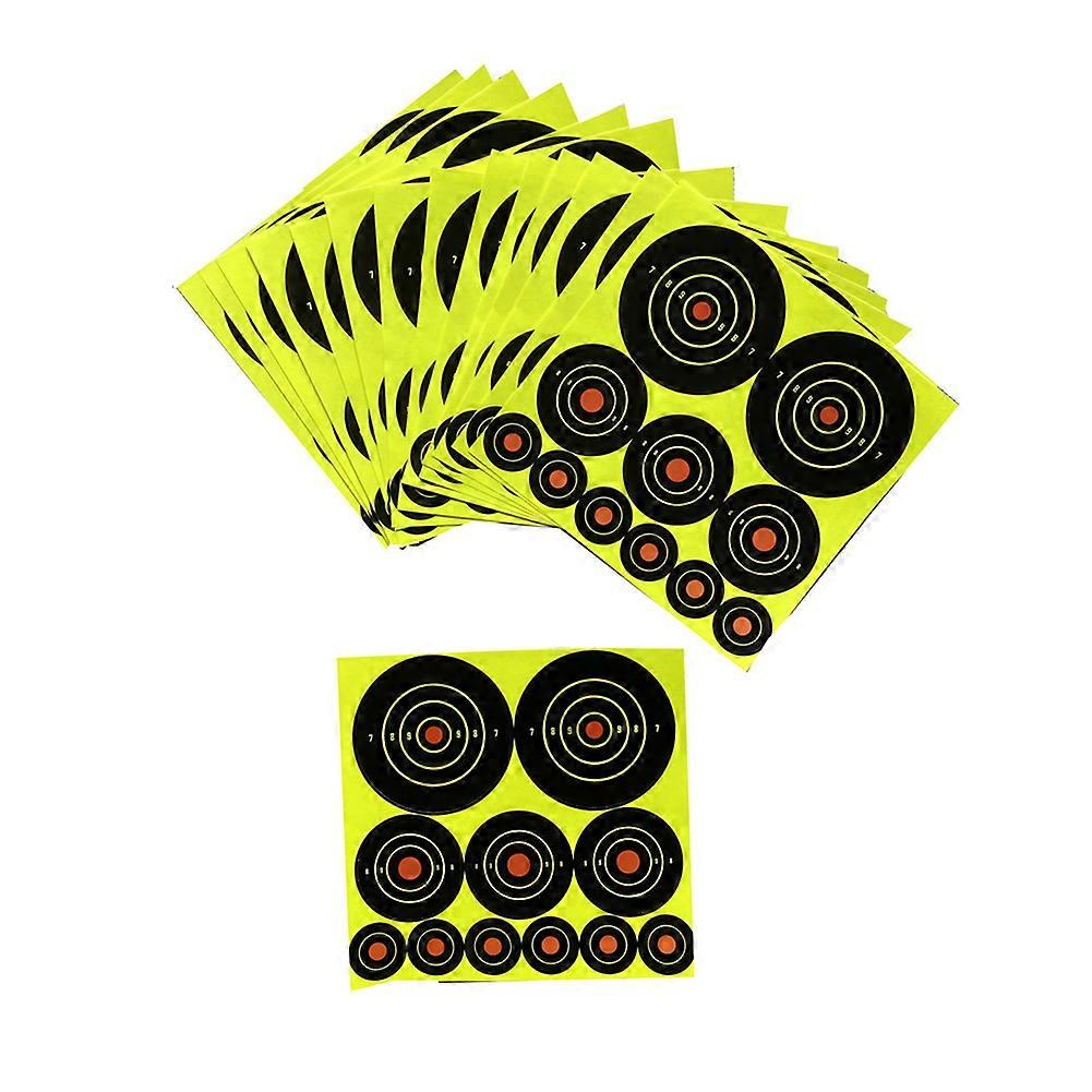 Splatter Targets Combo Pack 1, 2, 3 Inches (10 Sheets) - Self Adhesive Reactive Paper Shooting Targets,100% New