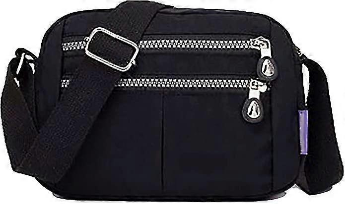 Nylon Small Cross Body Bag Women's One Shoulder Messenger Bag(1pcs,black