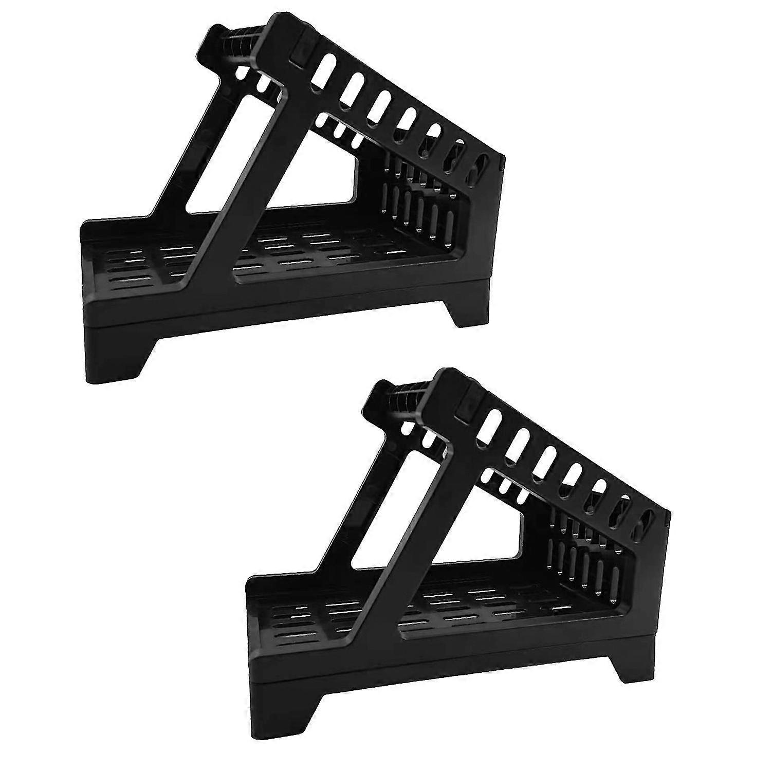 2pcs Universal Fanfold Stand Desktop Printer Thermal Label Holder Storage Accessories Office School