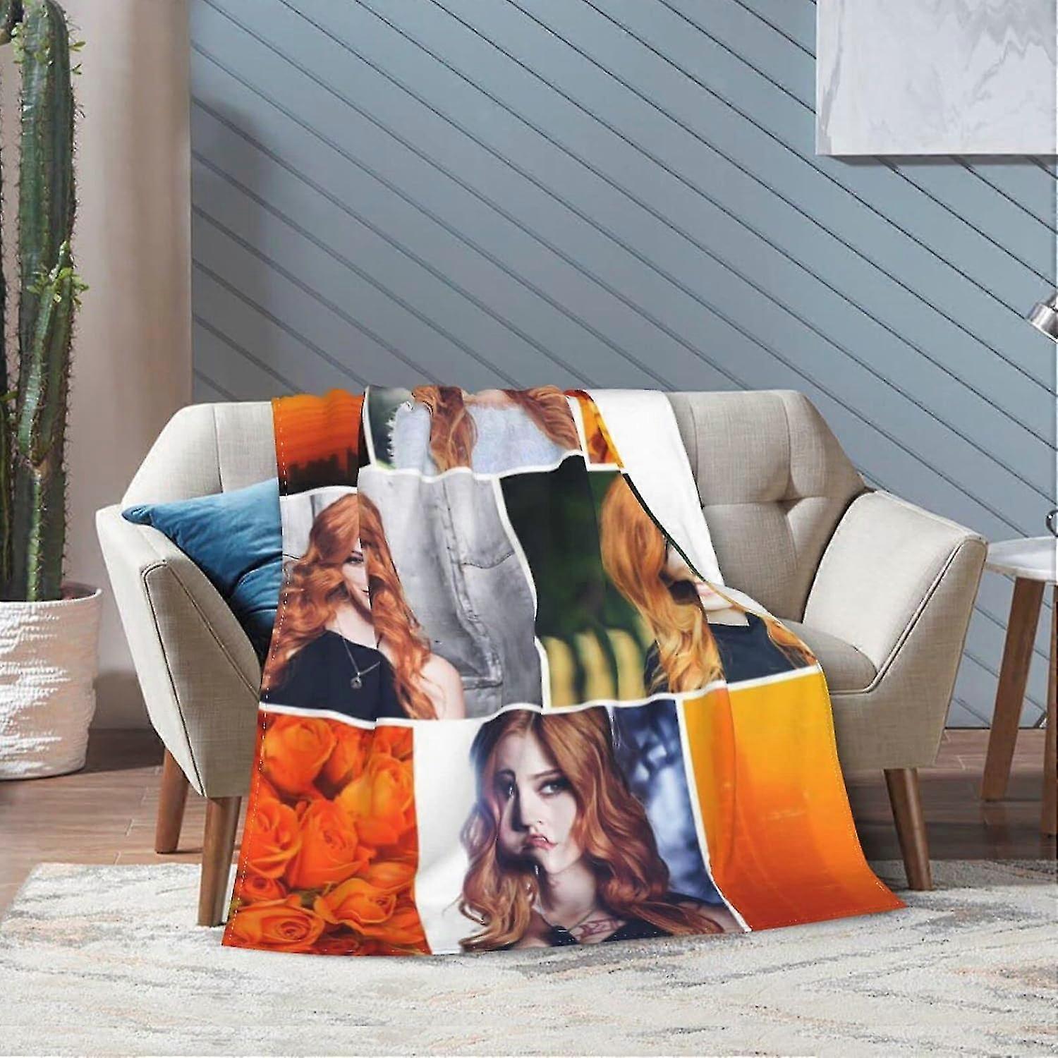 رمي بطانية كاثرين ممثلة ماكنمارا الترا لينة الفانيلا الصوف خفيفة الوزن رمي البطانيات تكييف الهواء الدافئ Blanjvrivjh2212