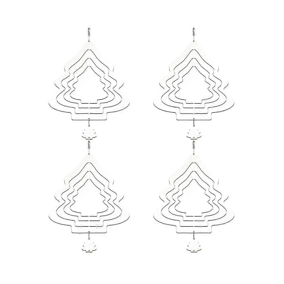 Sublimation Wind Spinner Blanks 10 Inch Shaped,4 Pcs 3d Double Sided Metal Wind Spinners For Yard Garden