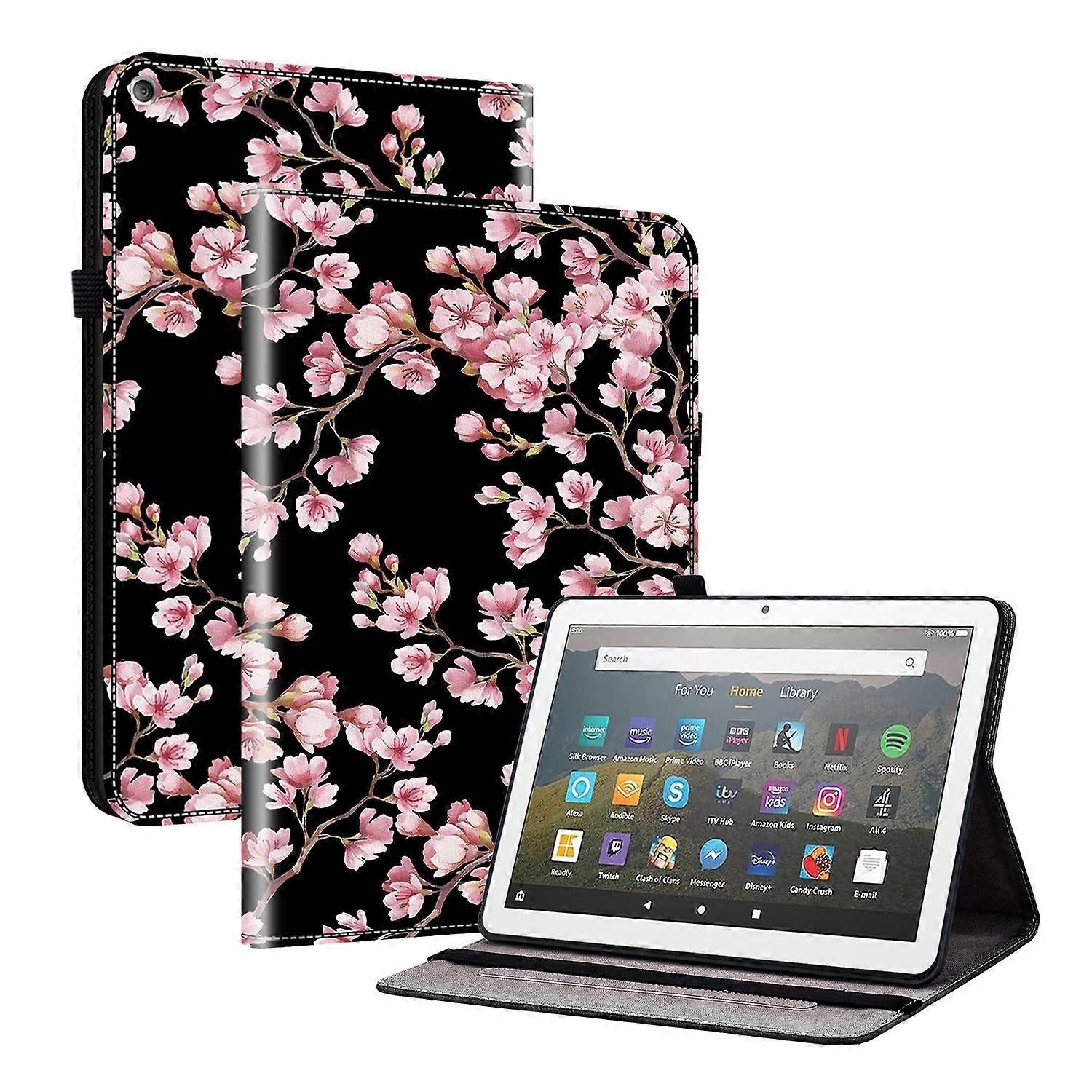 Amazon Fire HD8 2015-2018用塗装済みレザーケース