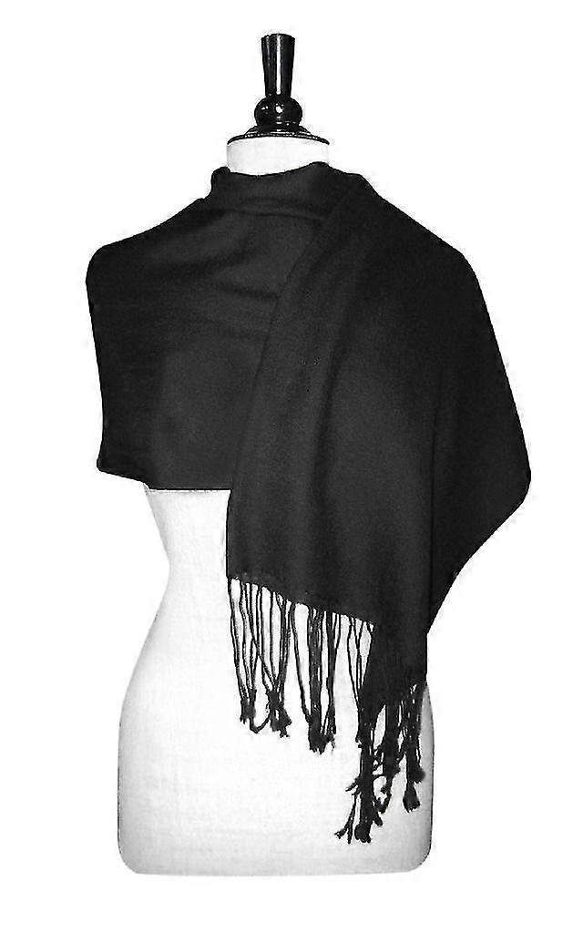 100% Wool Pashmina Solid Scarf Womens Shawl Wrap Scarves