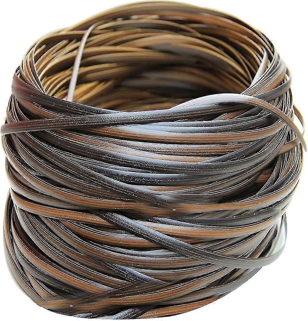 500g syntetisk rotting veving materiale kaffe gradient flat plast rotting