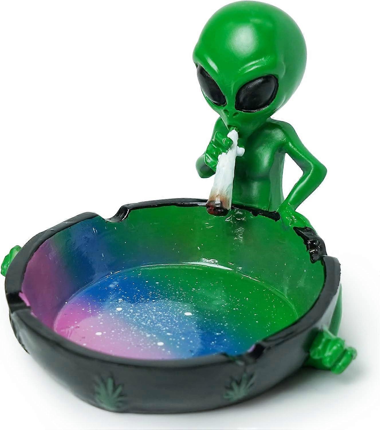 Alien Smoking Ashtray, Multicolor (11.3cm12.6cm8cm)