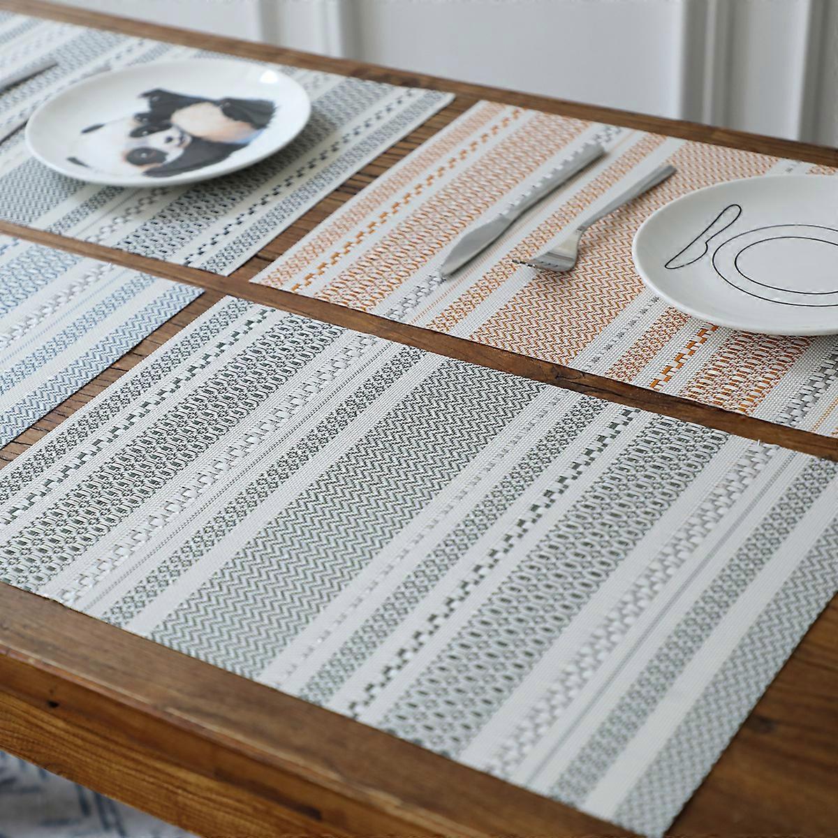 Dww- Lot de 4 , 45* 30cm, Sets de Table en polypropylne tress et Coton Set de Table