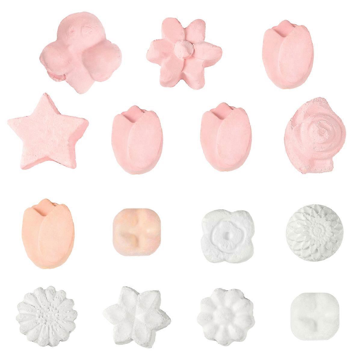 POPETPOP 15 Pcs Small Pet Mineral Stone Calcium Chew Toy Teeth Grinder for Hamster Rabbit Parrot Home Supplies (Random Style)