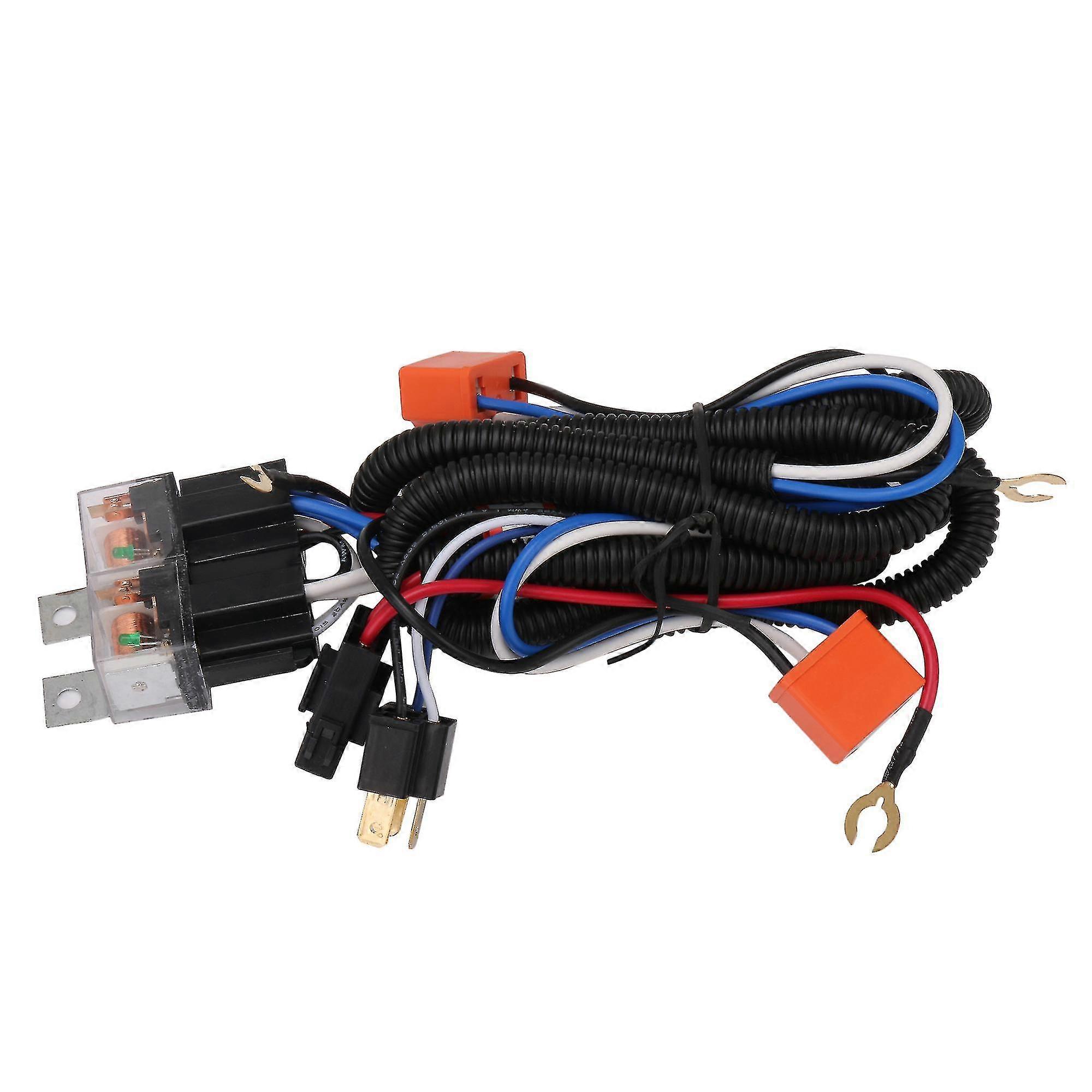 12v Ch-1202et H4 Ring Harness Headlight Relay Kit Increase Brightness