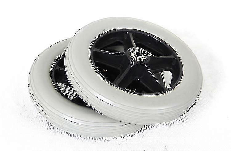 車椅子の前輪、7インチ前輪キャスター障害者用滑り止めゴム車輪交換用