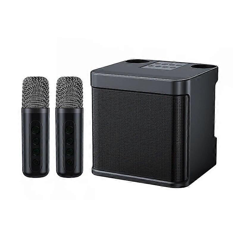 10W High Power Wireless Microphone Bluetooth Sound Outdoor Family Party Karaoke Subwoofer Boom Box Dual Microphone Audio Components