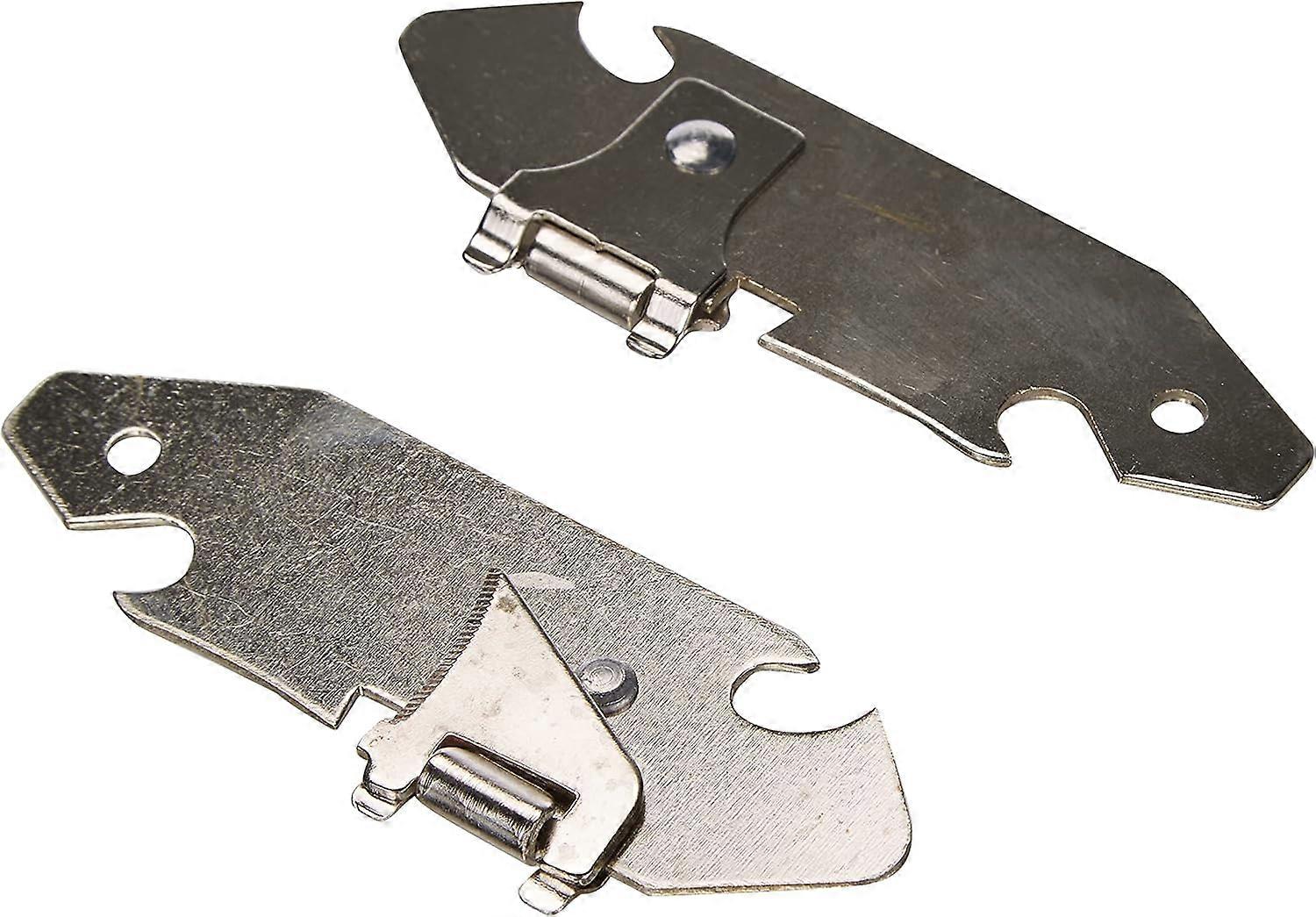 Boksåpner 2 stk, rustfritt stål, sølv, 9 x 1 x 3 cm