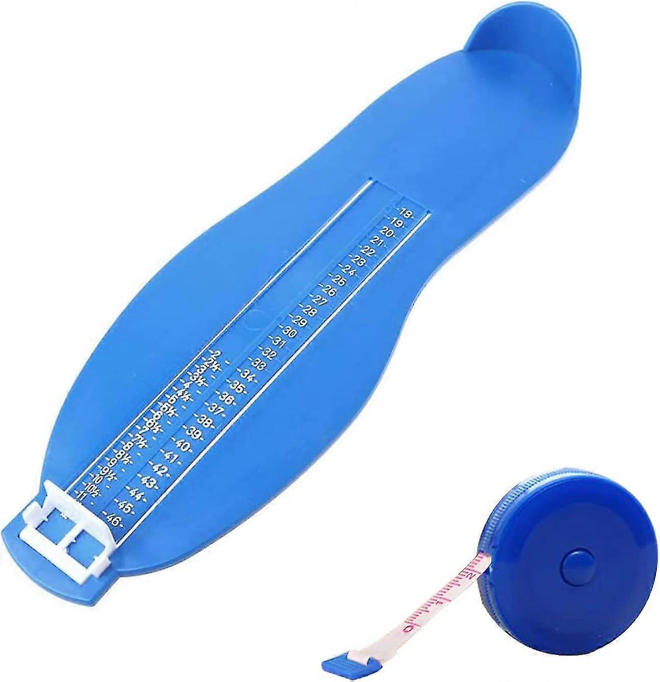 Pedimeter Children And Adults, Shoe Size Measure Foot Measuring Device Pedimeters To Determine Shoe Size 18 To 47 And Tape Measure 1.5m