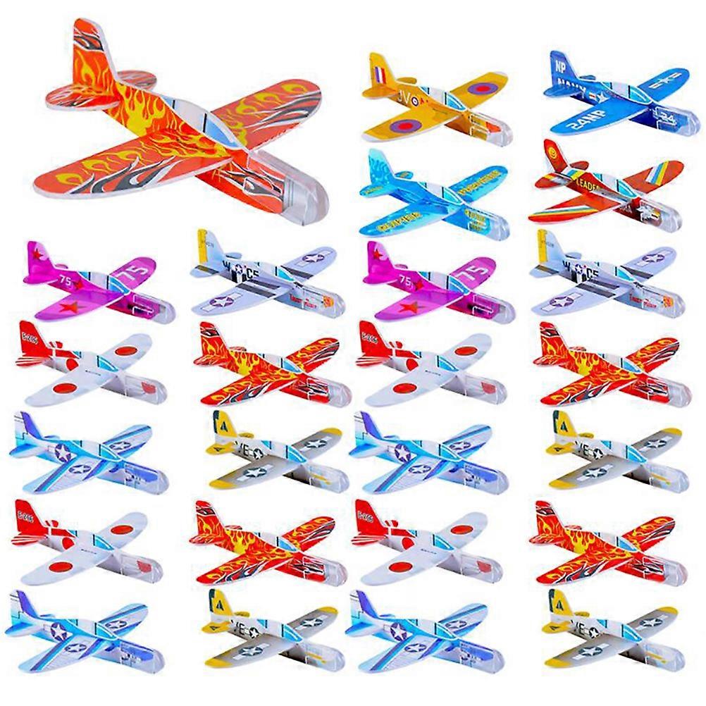 36 pcs jogando espuma DIY avião brinquedo voador espuma avião modelo espuma planador avião brinquedo para ao ar livre