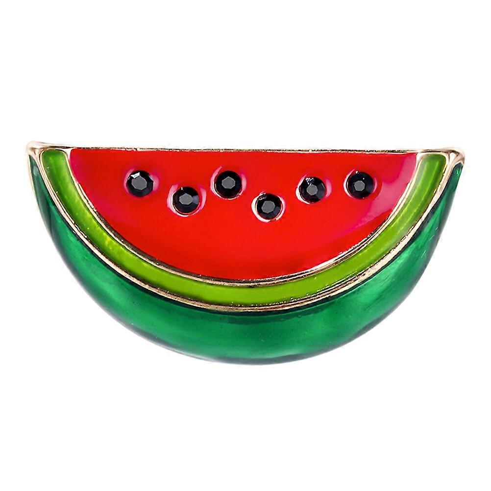 Retro Stilvolle Persönlichkeit Legierung Brosche Mode Schmuck Mode Wassermelone geformte Brosche
