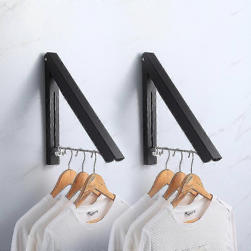 Retractable Wardrobe Bar Wall-mounted Clothes Rack