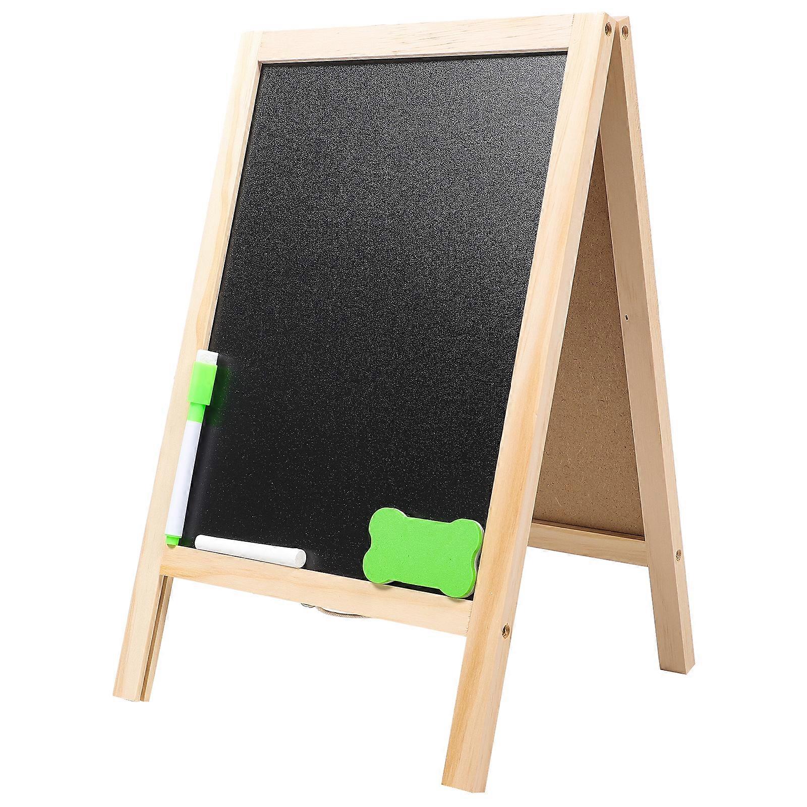 Magnetic Double-sided Blackboard Chalkboard Rectangular Hanging Blackboard Party Table Number Place Tag Message Board Signs Memo Board