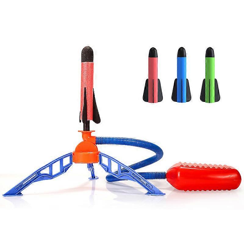 Toy Rocket Launcher for Kids With 3 Foam Rockets And Toy Air Rocket Launcher