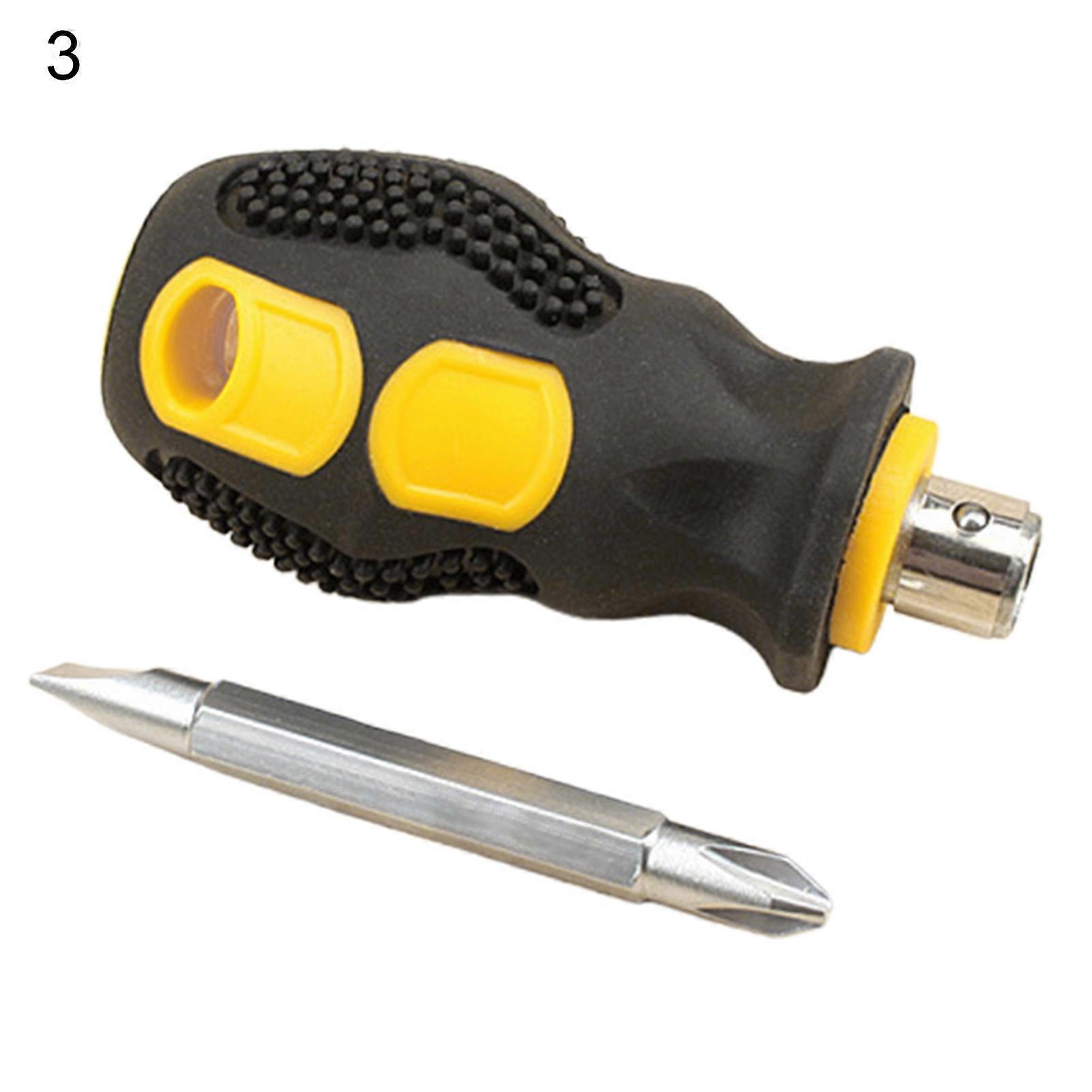 6 x 38mm Screwdriver Cross/Slotted Convenient to Use Durable Portable Sturdy Magnetic Mini Screwdriver for Home