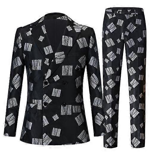 Men's Slim Fit 2 Piece Suit Notch Lapel Tuxedo for Prom