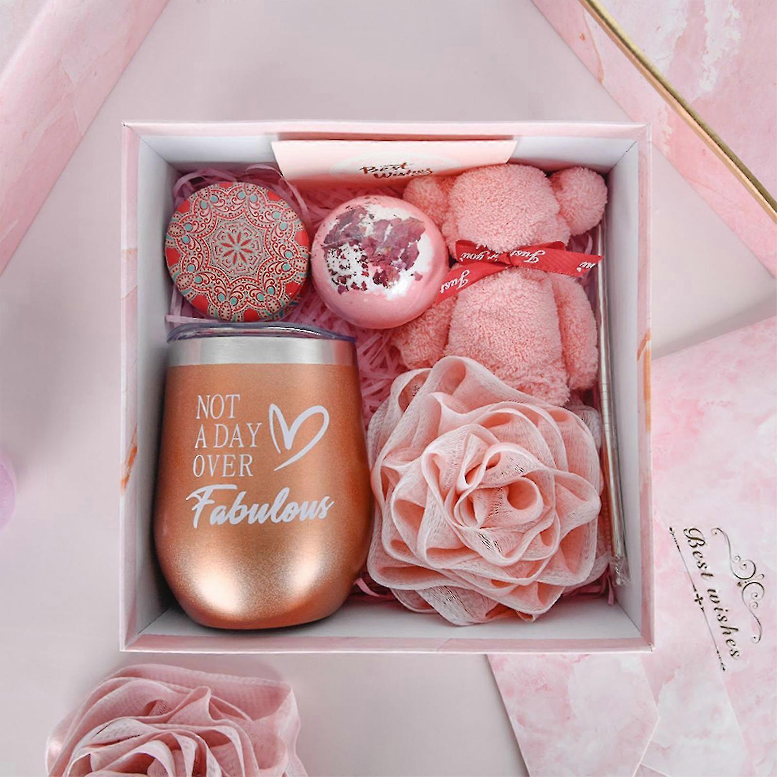 Scatola regalo per la mamma di Silly Obsessions. Cestino regalo di compleanno per mamma, moglie. Confezione regalo per neomamma, baby shower. - Rosa - M
