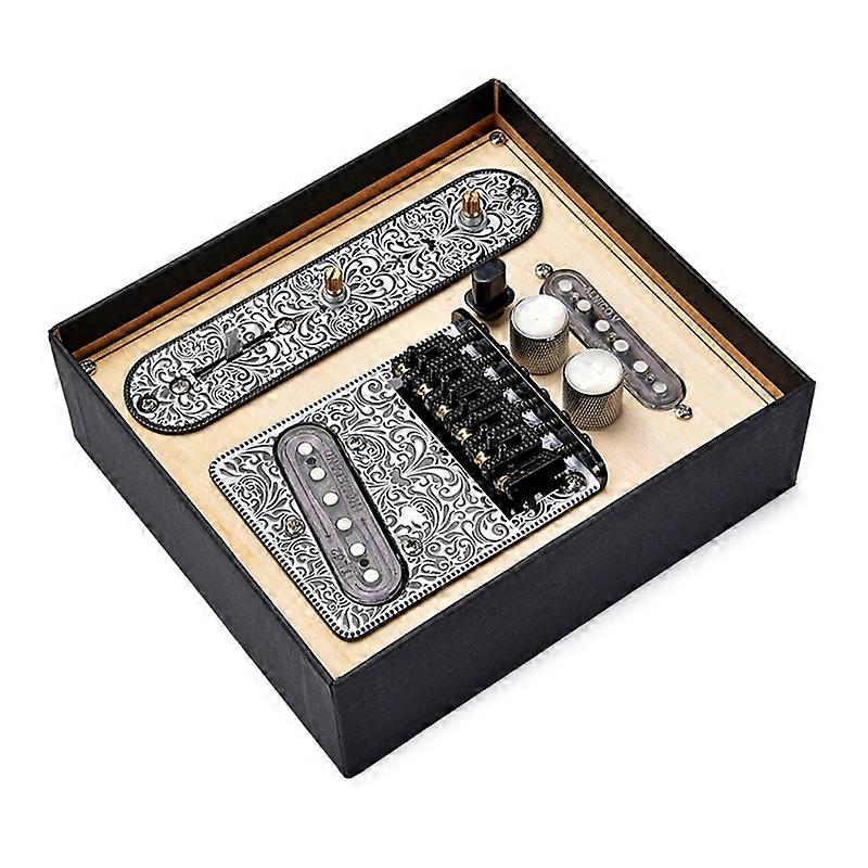 Elgitarr delar 3-vägs Switch Control Plate 6-strängad gitarr hals pickuper