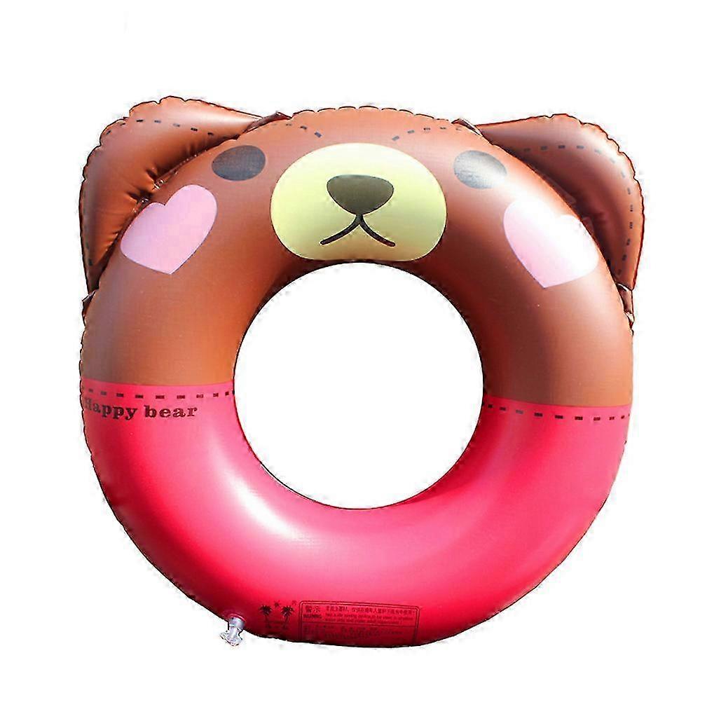 Cartoon Bear Swimming Ring Kids Inflatable Pool Float