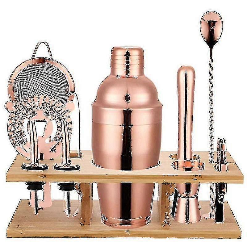 11個 750ml カクテルシェーカー Y字型 光沢のあるステンレススチール製 英国風カクテルシェーカーセット カラー