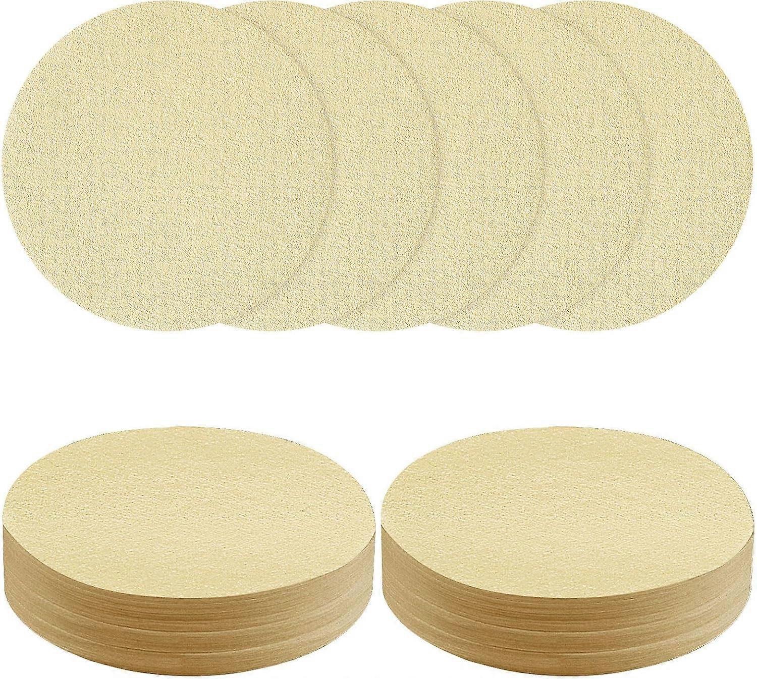 100 x 58mm Round Coffee Filters, Micro Paper Filter Replacements for Coffee and Espresso Machines - Natural