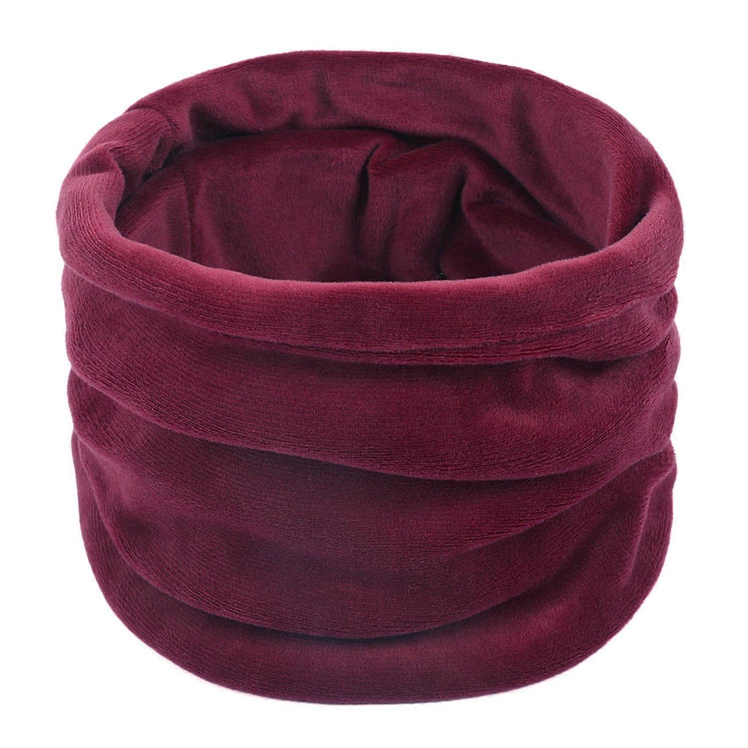 Golden Velvet Elastic Scarf Men Women Solid Color Decorative Scarf Thermal Insulation Versatile