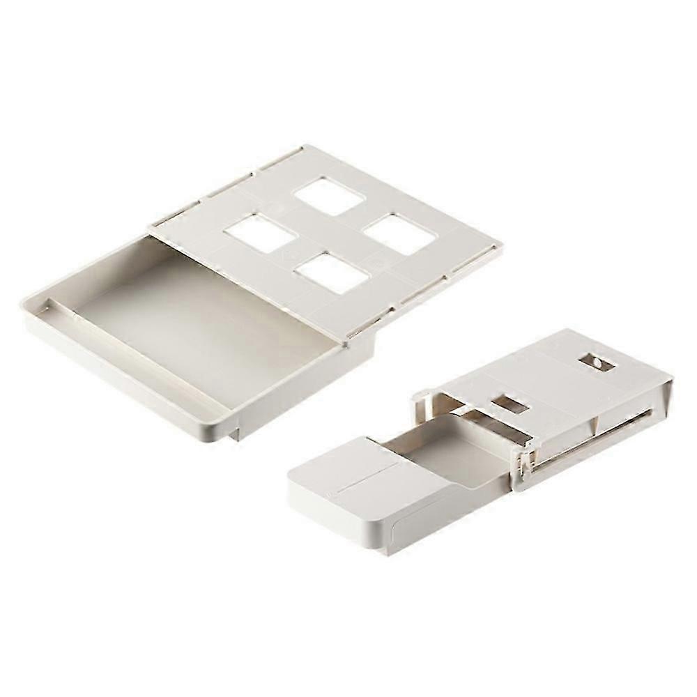 2pcs Under Desk Drawer Organizer Set, Hidden Slide Out Desk Organizers And Storage, Self-adhesive P