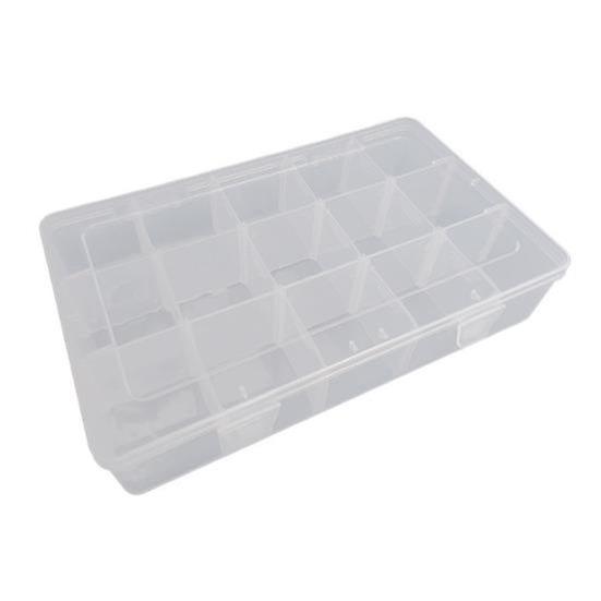 Plastic Storage Box with Adjustable Compartments Large Capacity Food Grade BPA Free Transparent