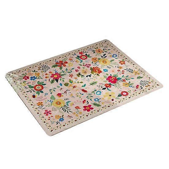 Mat Bathroom Floor Mat Quick Absorbent Floral Printing Quick-Drying Diatom Mud