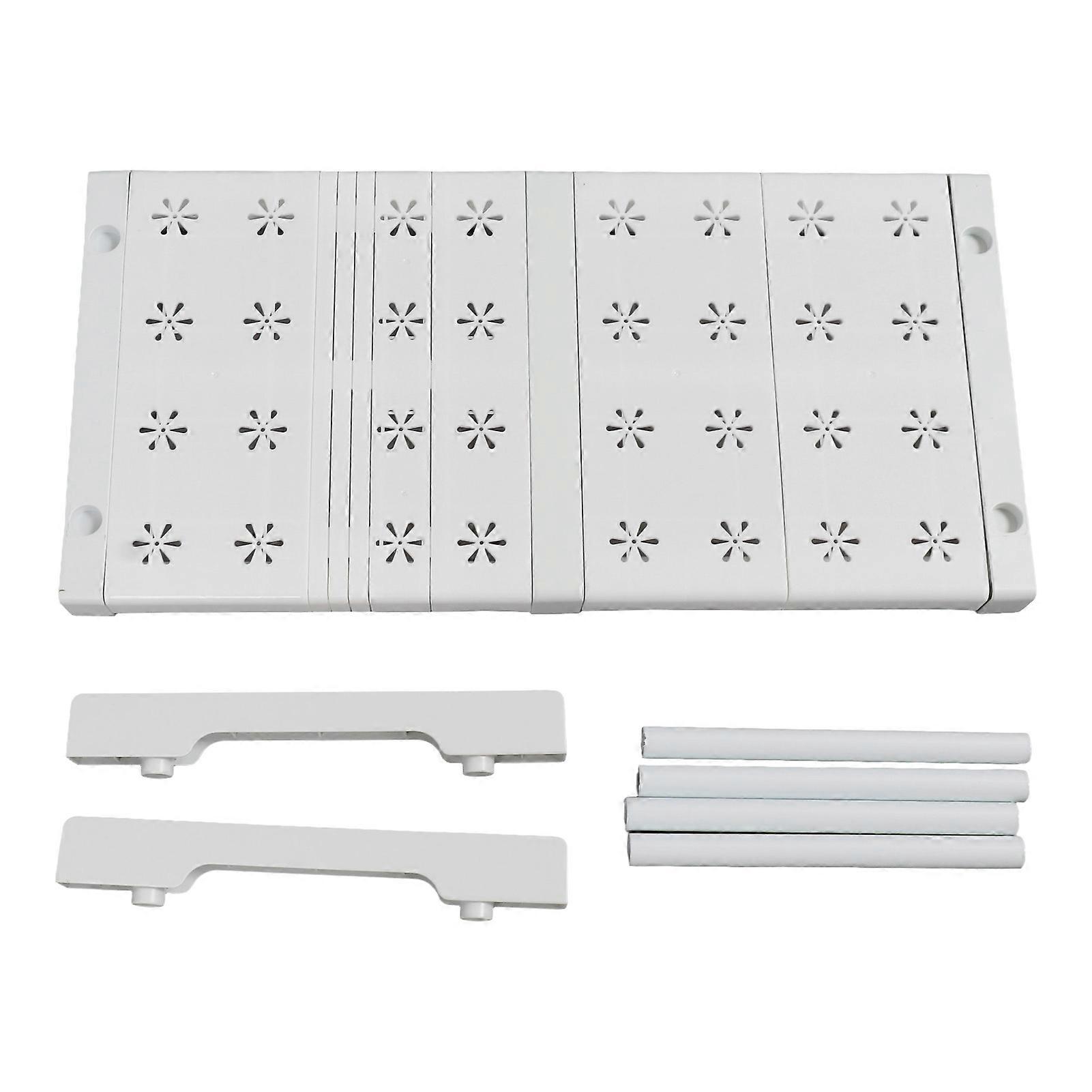 Expandable Closet Shelf Organizer Adjustable Space Saving Wardrobe Sink Tension Shelf 24cm Width 22cm Height Length 37 to 48cm/14.6 to 18.9in