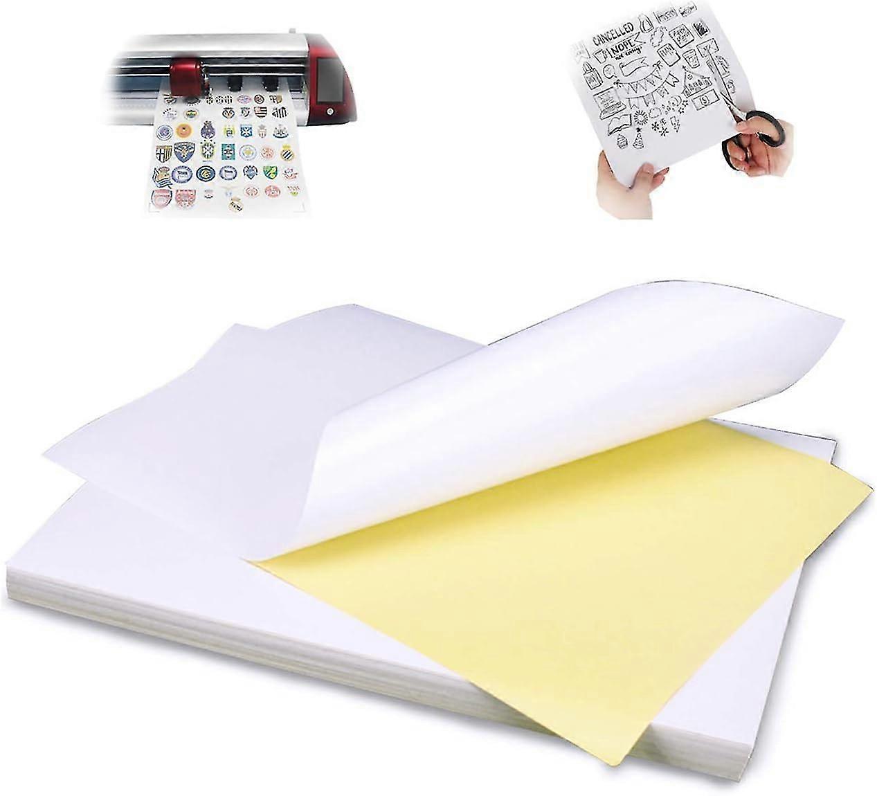 Home Office Supplies Label Printing Paper A4 Matt Self Adhesive White 80 Sheets