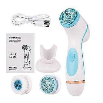 3 in 1 Elektrische Gezichtsreinigingsborstel Siliconen Roterende Gezichtsborstel Diepe reiniging Huid Peeling Massager Cleanser Exfoliatie NS2