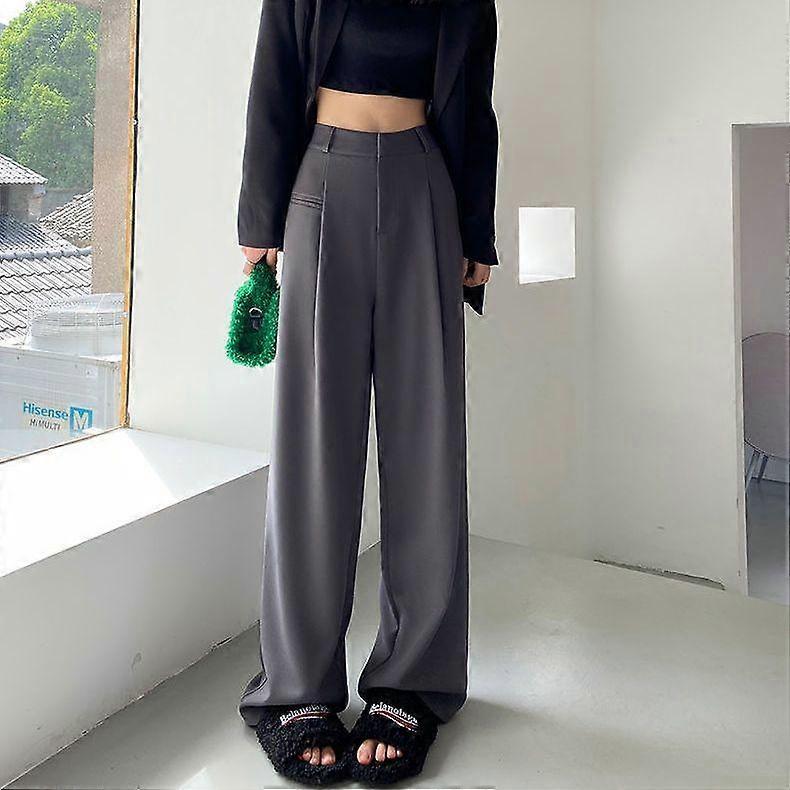 Fashion Female High Waist Long Trousers Loose Wide Leg Pant Women Casual Pants