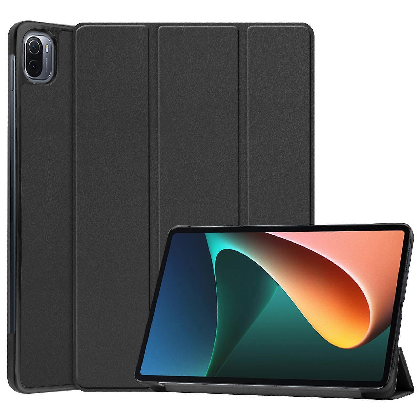 For Xiaomi Pad 5 Custer Texture Horizontal Flip Leather Case with Three-folding Holder & Sleep / Wake-up Function