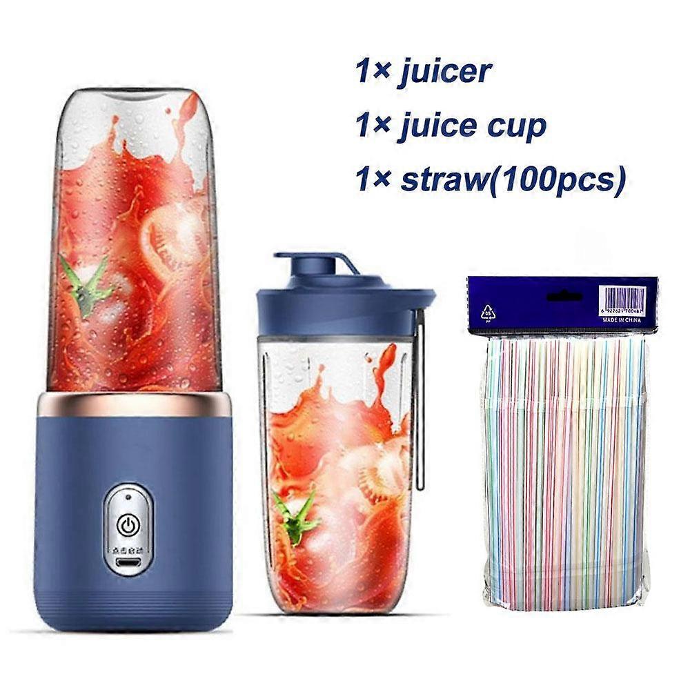 400ml Portable Electric Juicer 6 Blades Fruit Juice Cup USB Rechargeable Automatic Small Juicer Smoothie Blender Machine Food Processor