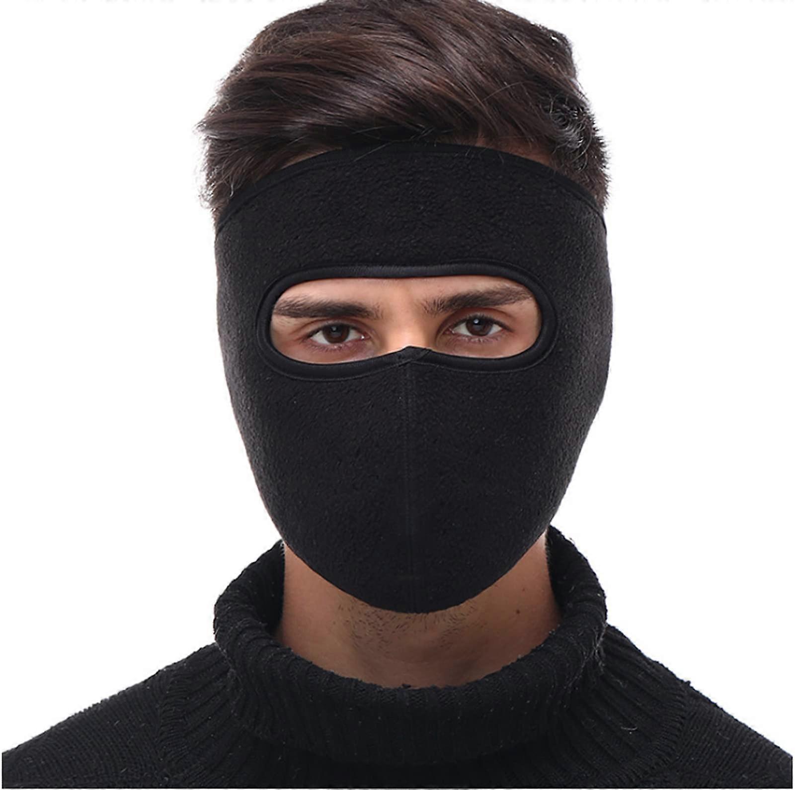 Winter Fleece Cycling Balaclava Mask - Windproof Full Face Hat for Cold Weather Cycling Facemask
