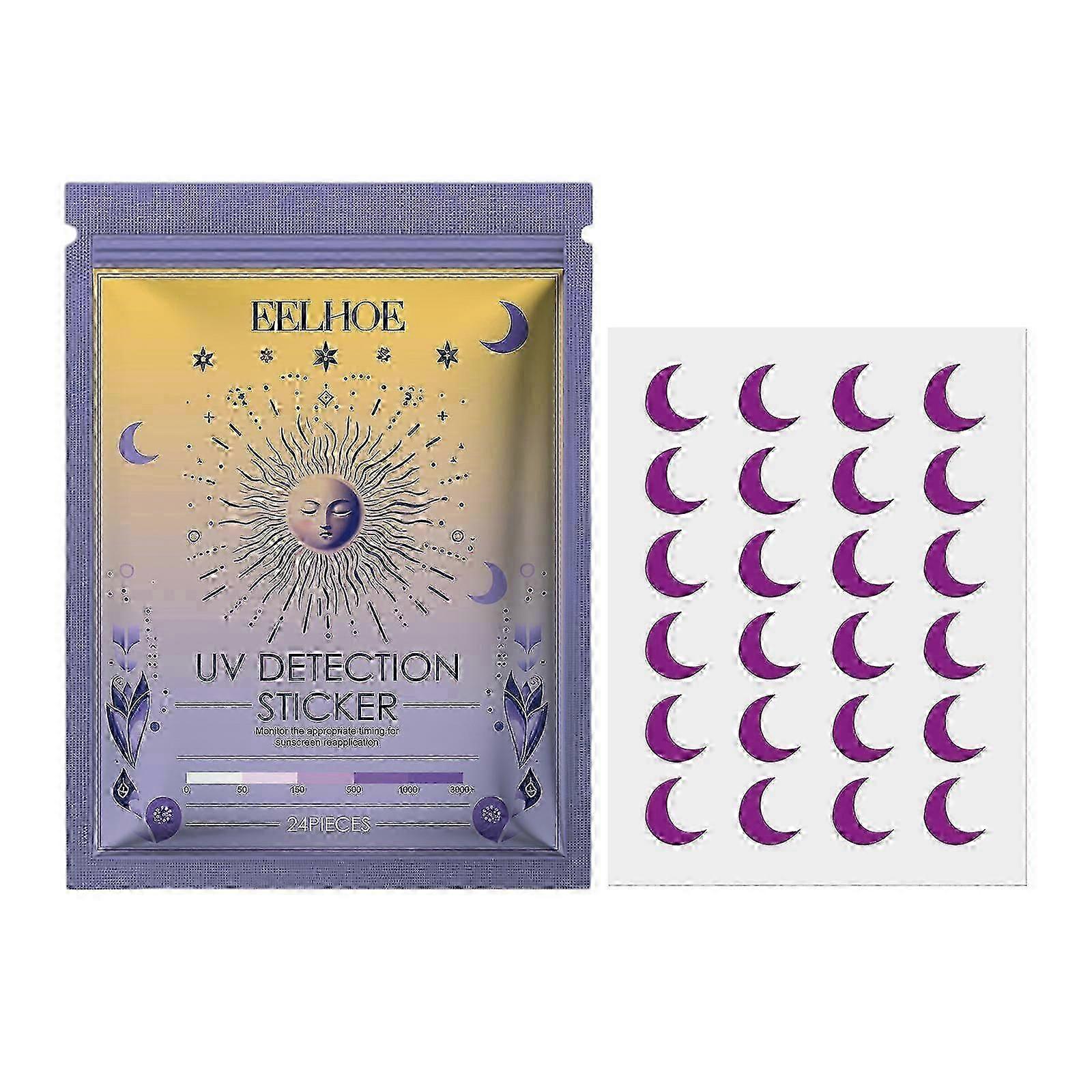 Autocollant UV Autocollants de détection UV - Moon 24Pieces