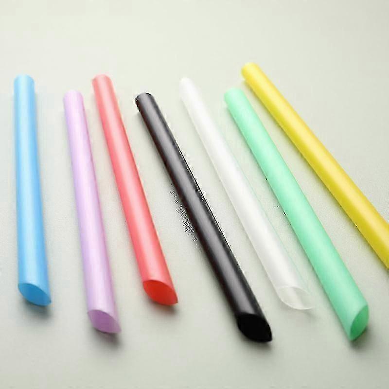 100pcs Disposable Plastic Wide Straws for Milkshake & Bubble Tea