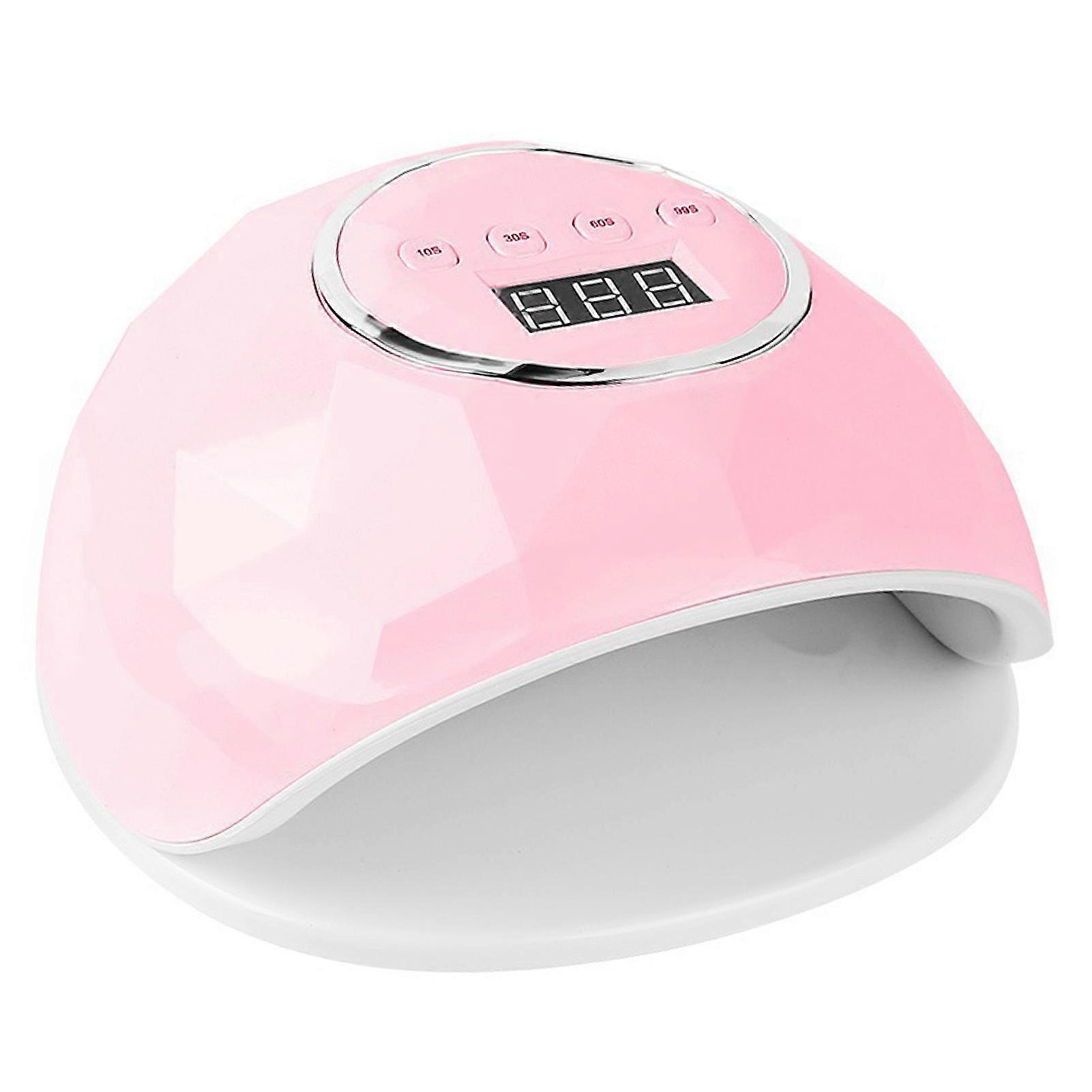 86W LED Nail Lamp 39 Light Chips 4 Gears Timing Automatic Sensor Fast Drying Nail Polish Curling Light (EU Plug 110-240V)