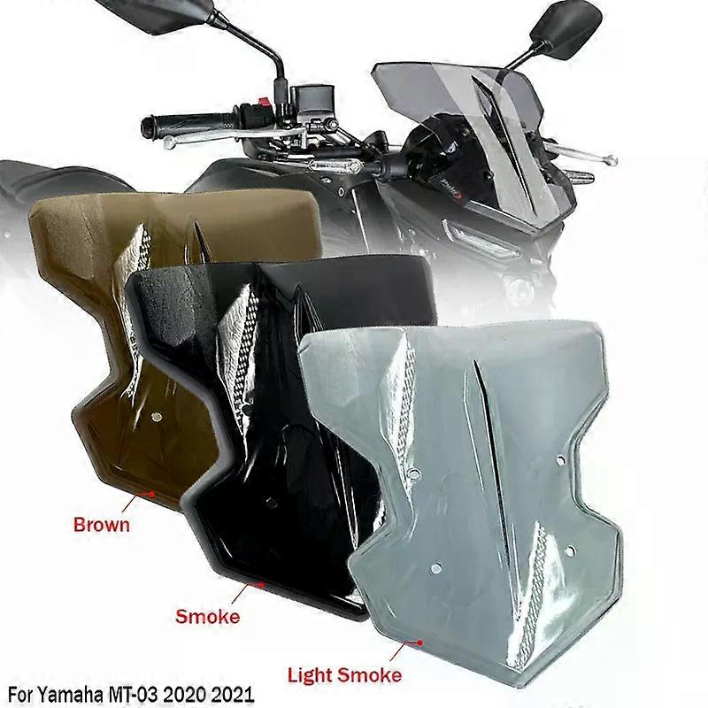 3Colors Motorcycle Windshield Wind Deflector Windscreen compatible for MT-03 MT03 MT 03 2020 2021 Accessories MAXP