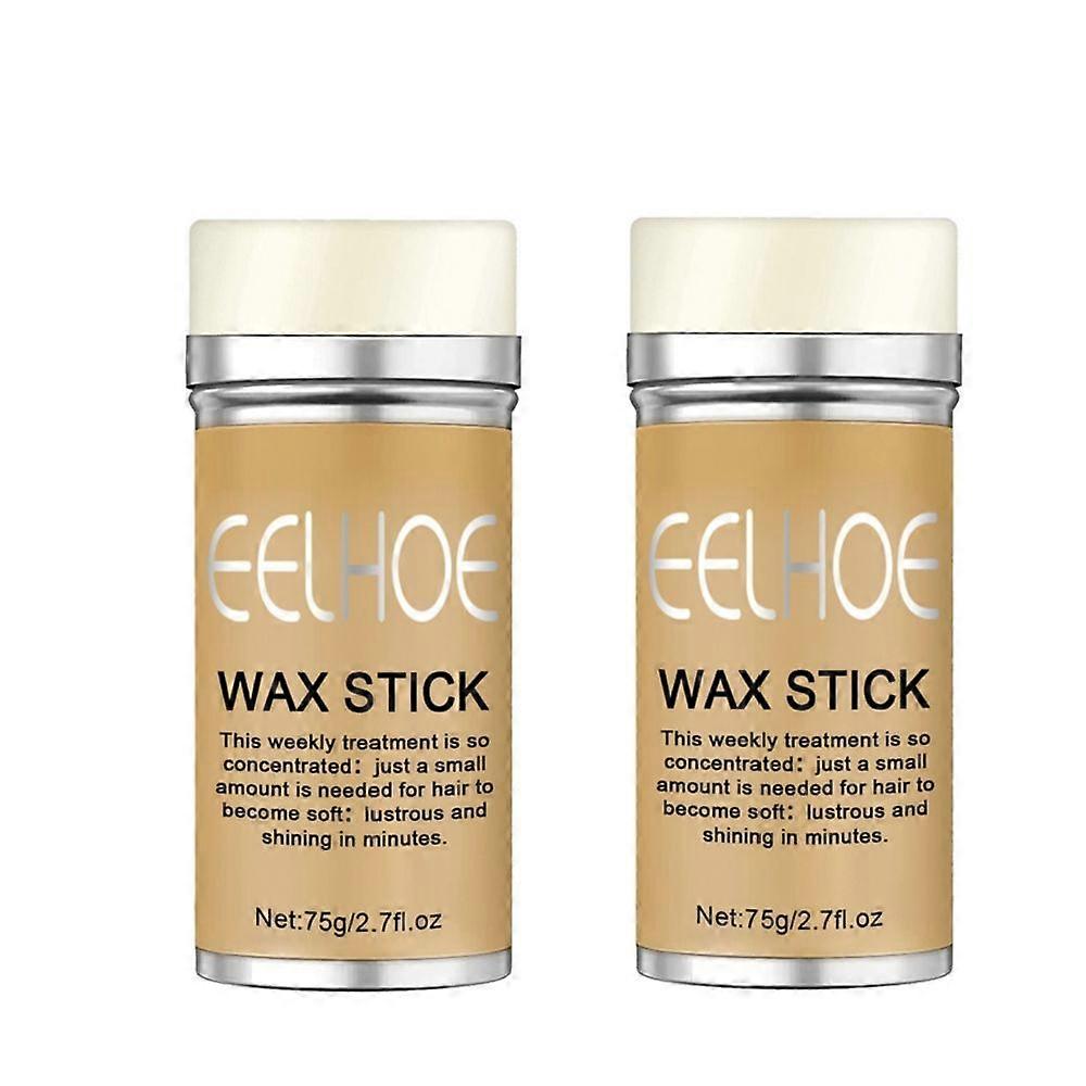 2 stücke haarfinishing stick kopf texturieren wachs stick haarwerkzeug wachs styling stick