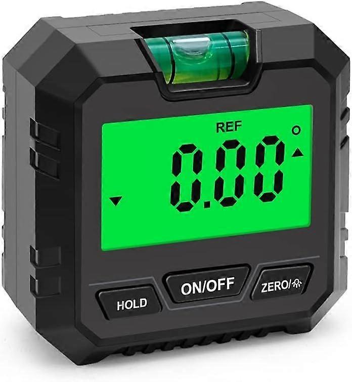 Mini Digital Protractor Inclinometer Electronic Goniometer Angle Measuring Level Meter Level Detector Box Black