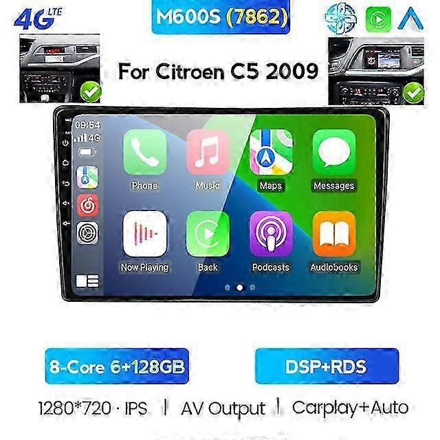Android Car GPS DVD Player For Citroen C5 2009 - 2017 Car Radio Multimedia System Navigation Stereo Head Unit 2din 2 din auto BT