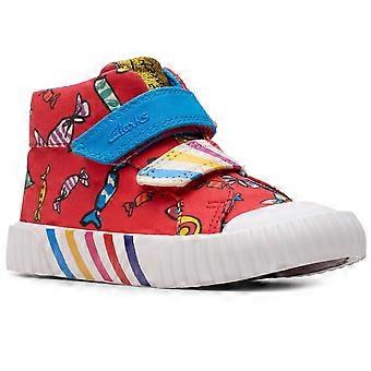Clarks RD Foxing Hi Kids Hi Top Canvas Shoes