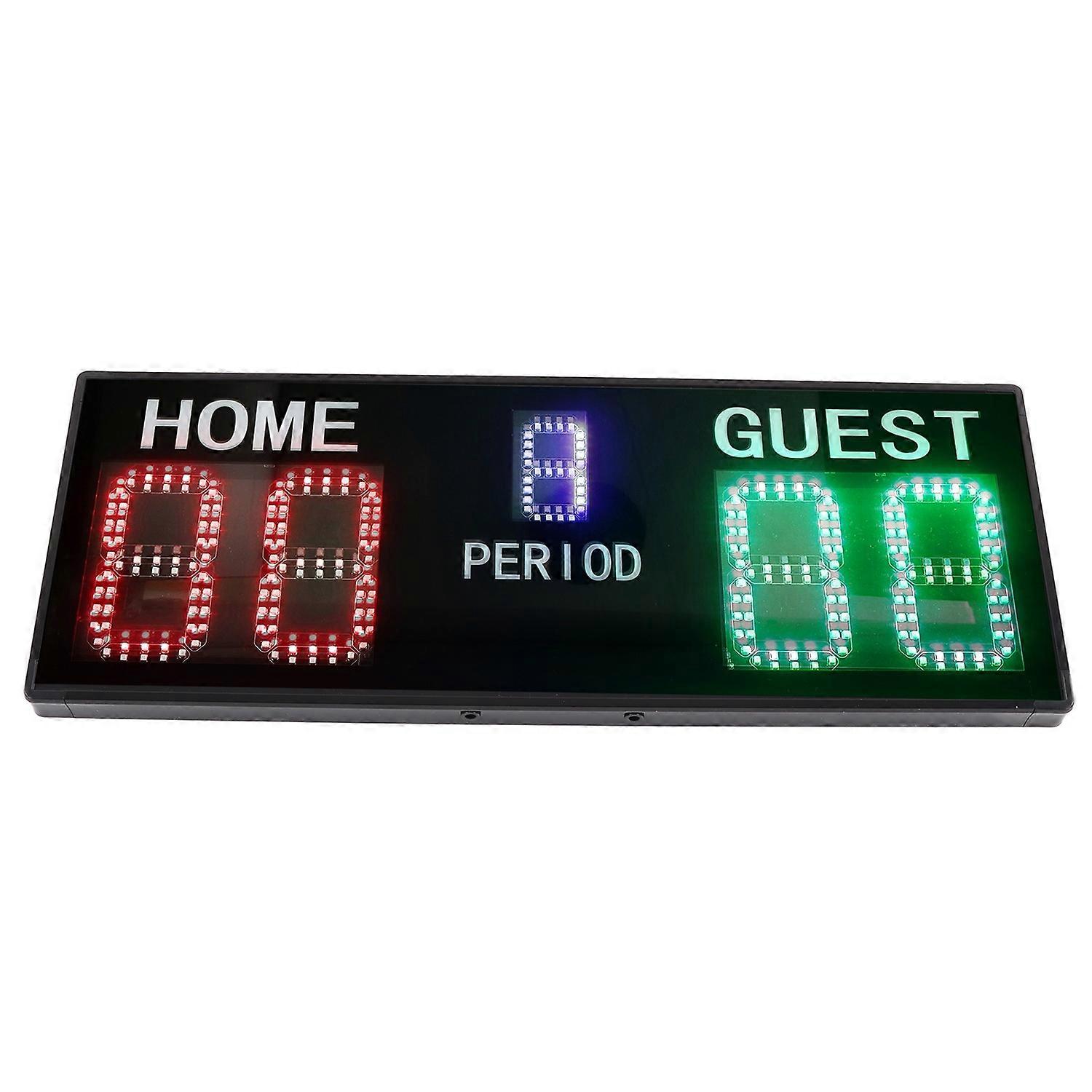 LED Electronic Scoreboard 5 Digit Portable Basketball Digital Scoreboard with Remote Control